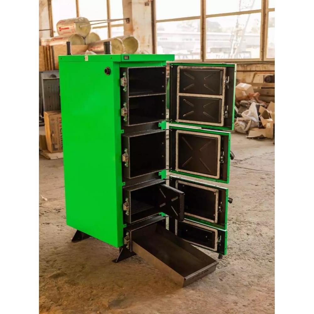 Котел твердотопливный длительного горения Zubr Prime 40 кВт