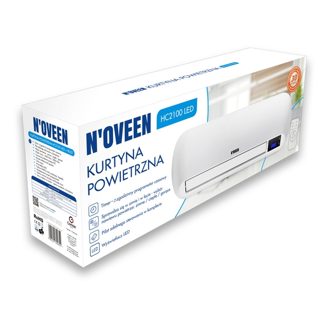 Теплова завіса з електричним нагріванням Noveen HC2100 LED