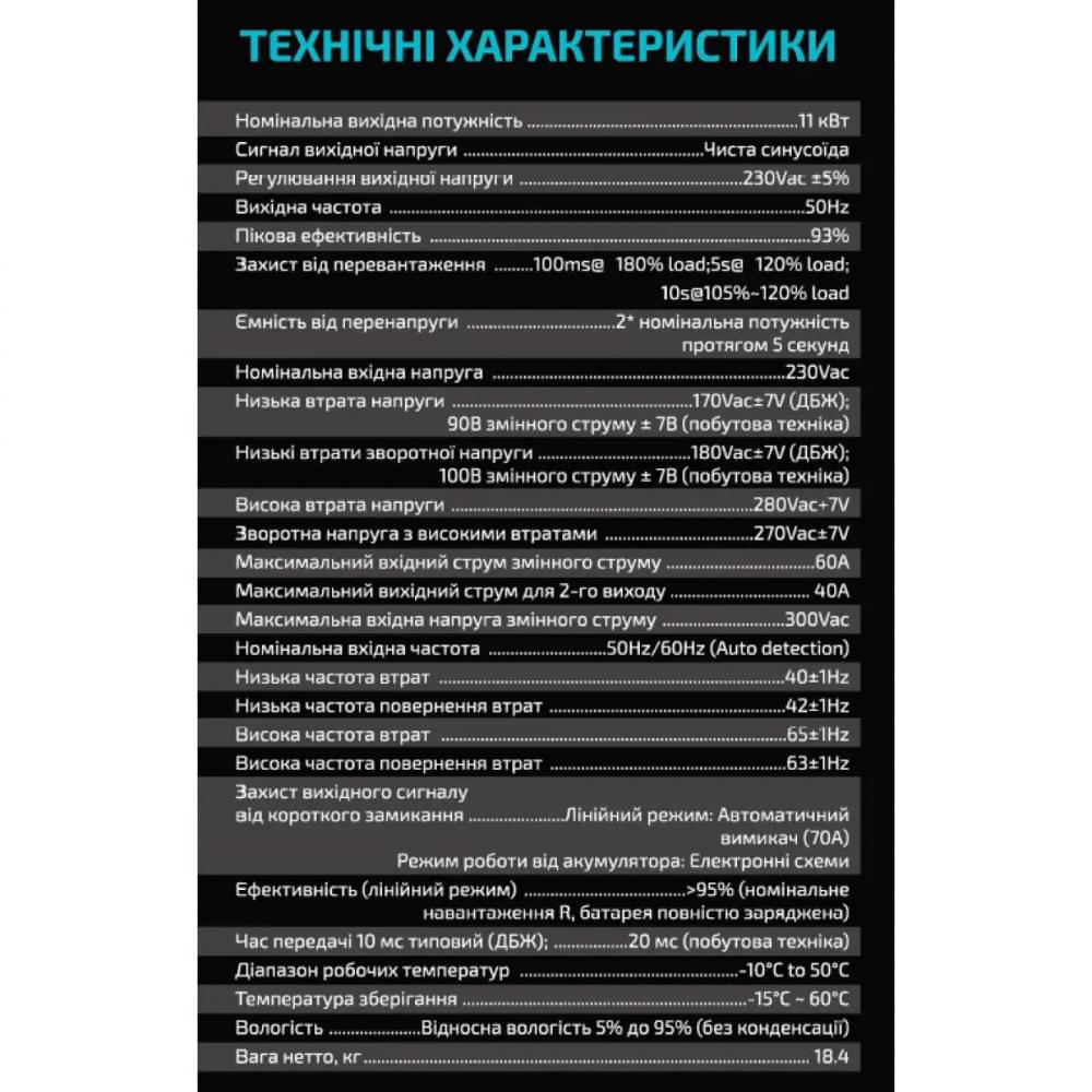 Инвертор Forte Axpert MAX E-11K TWIN