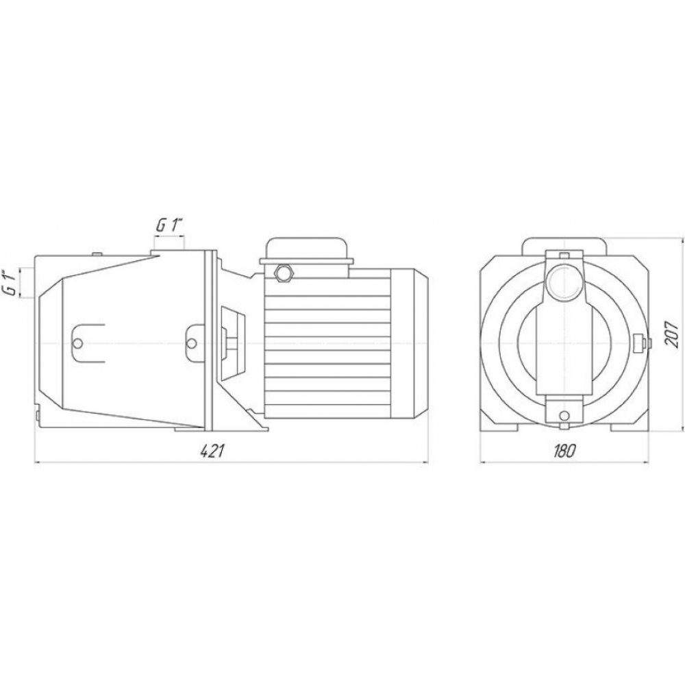Поверхневий насос відцентрований Saer M-70 PL