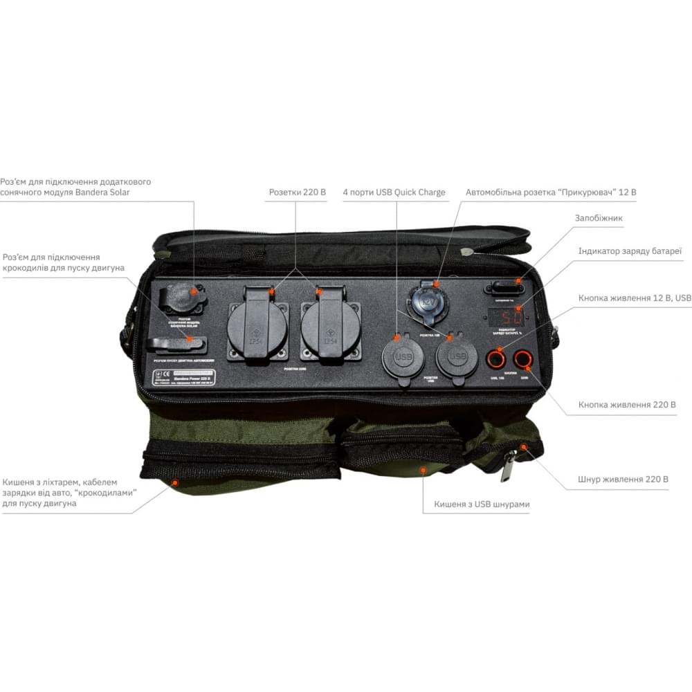 Портативная зарядная станция ПромАвтоматика Винница Bandera Power BP 225 S