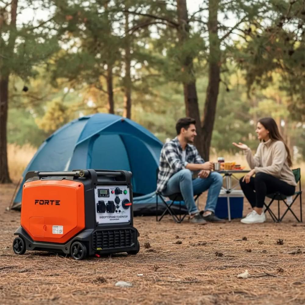Инверторный бензиновый генератор Forte FG5500iE (4кВт)