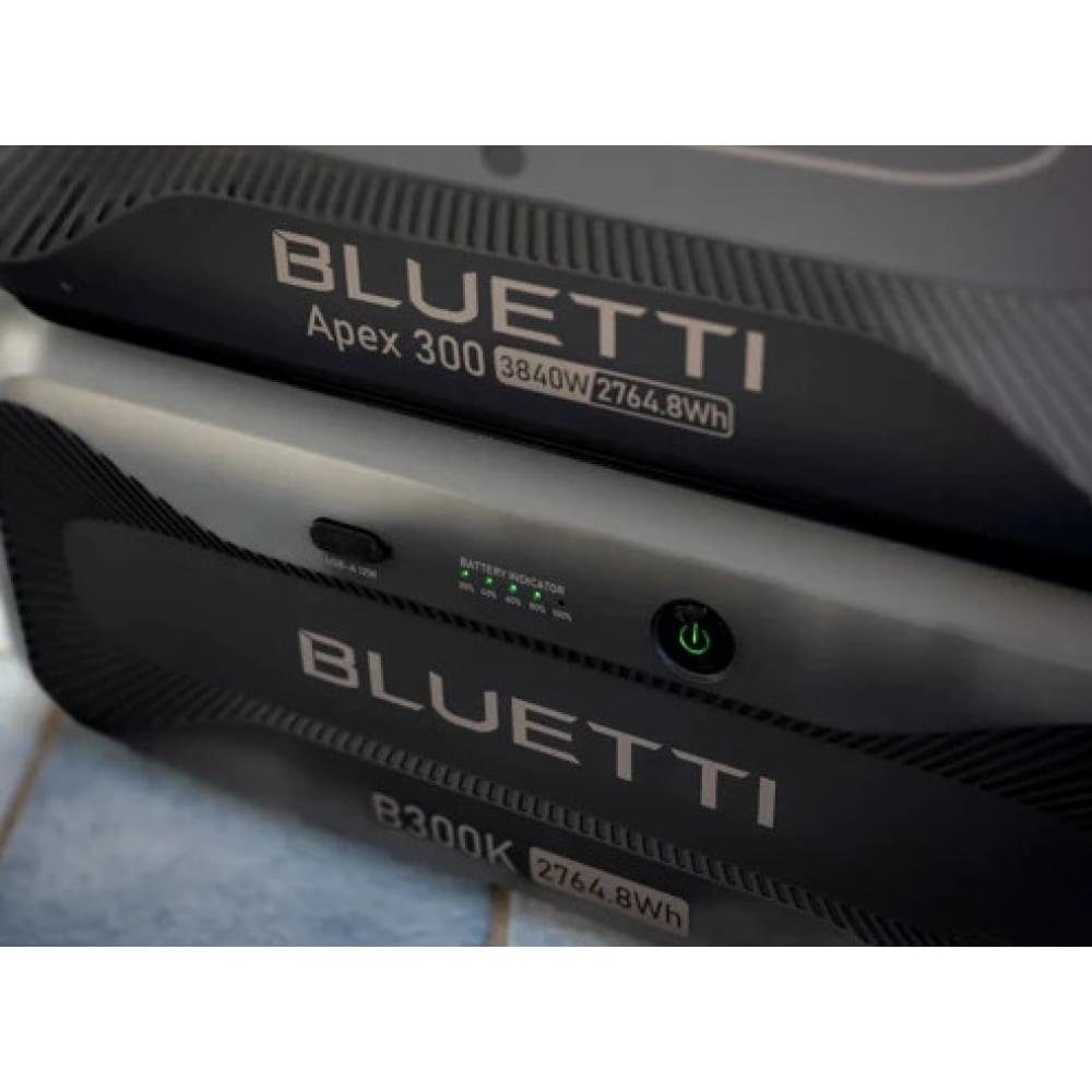 Портативная зарядная станция Bluetti Apex 300 3840W 2764,8Wh + Bluetti B300K