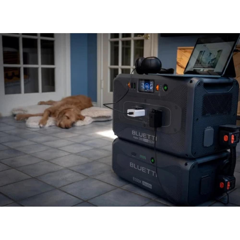 Портативная зарядная станция Bluetti Apex 300 3840W 2764,8Wh + Bluetti B300K