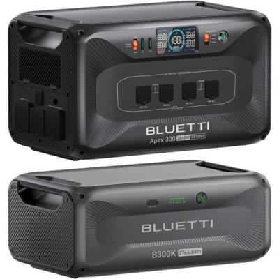 Портативная зарядная станция Bluetti Apex 300 3840W 2764,8Wh + Bluetti B300K