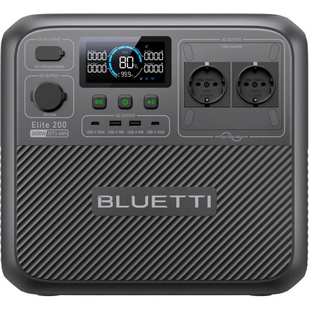 Портативная зарядная станция Bluetti Elite 200 V2 2600W 2073Wh