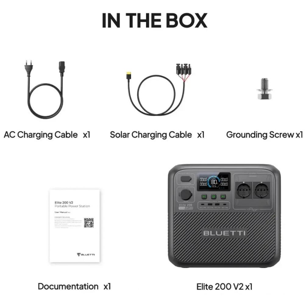Портативная зарядная станция Bluetti Elite 200 V2 2600W 2073Wh