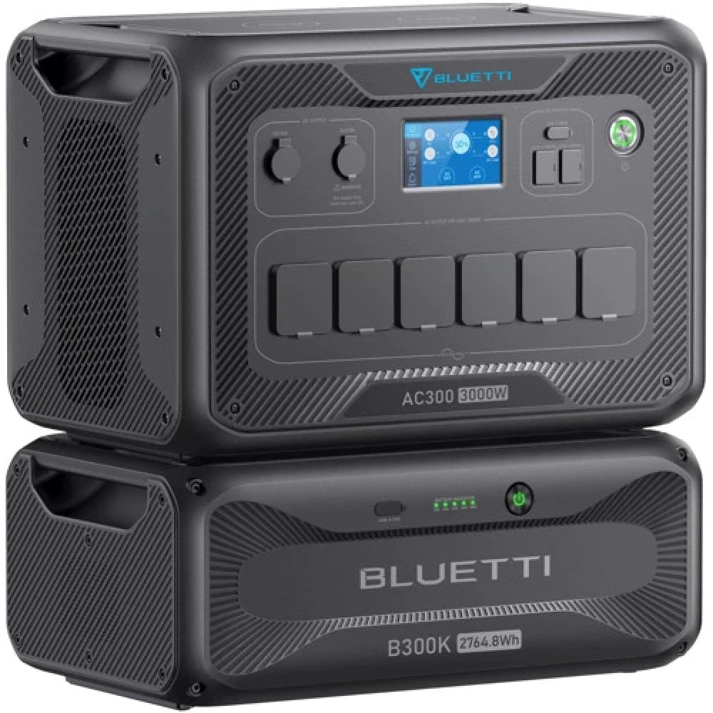 Портативная зарядная станция Bluetti AC300 3000W + Bluetti B300K 2764.8Wh