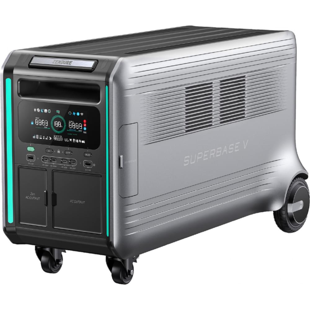 Портативна зарядна станція Zendure SuperBase V6400 3800W 6438Wh Li-ion (ZDSBV6400-gy-eu)