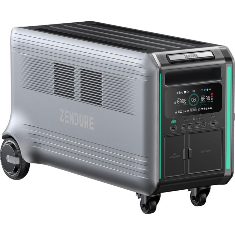 Портативна зарядна станція Zendure SuperBase V6400 3800W 6438Wh Li-ion (ZDSBV6400-gy-eu)