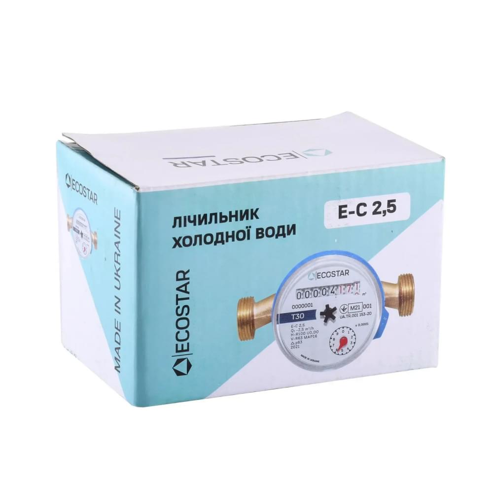 Лічильник для холодної води Ecostar DN15 1/2″ L110 E-C 2,5