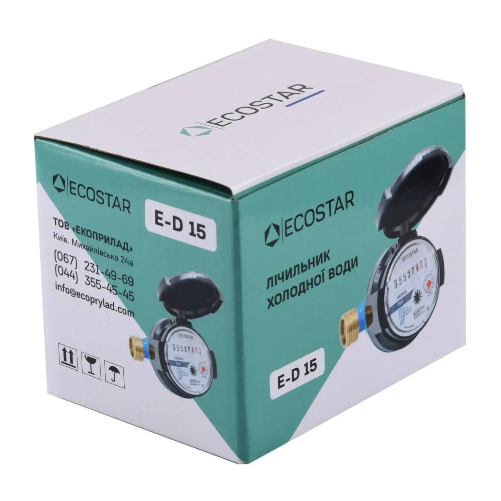 Счетчик для холодной воды Ecostar DN15 1/2″ E-D R160