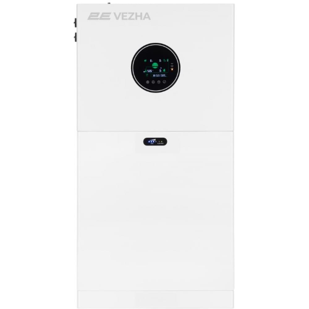 Комплект резервного питания 2E PowerWall Vezha, 5000 Вт, 5.12 кВт/ч, MPPT 5.5 кВт, WiFi (2E-ESS-PWV5-5)