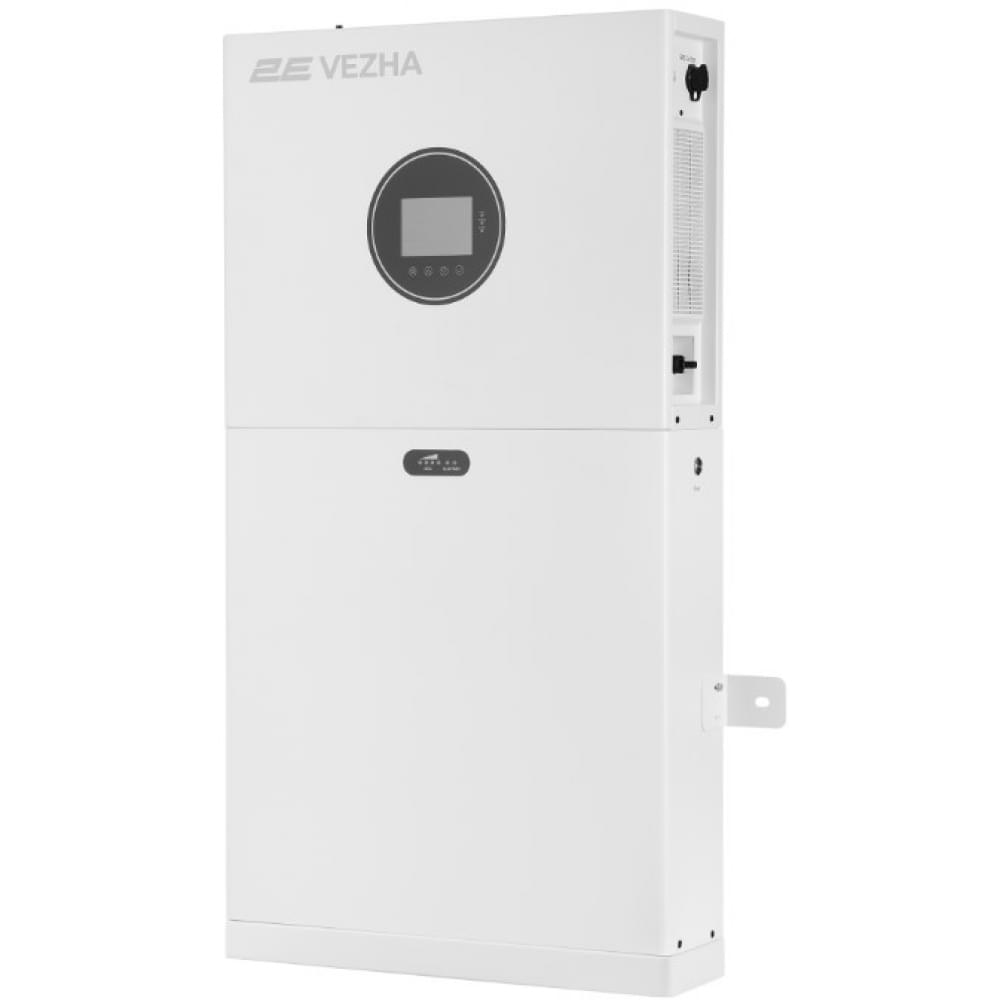 Комплект резервного питания 2E PowerWall Vezha, 5000 Вт, 5.12 кВт/ч, MPPT 5.5 кВт, WiFi (2E-ESS-PWV5-5)