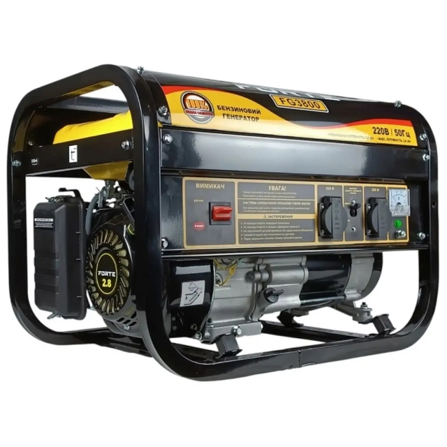 Бензиновий генератор Forte FG3800 PRO (3 кВт, мідна обмотка)