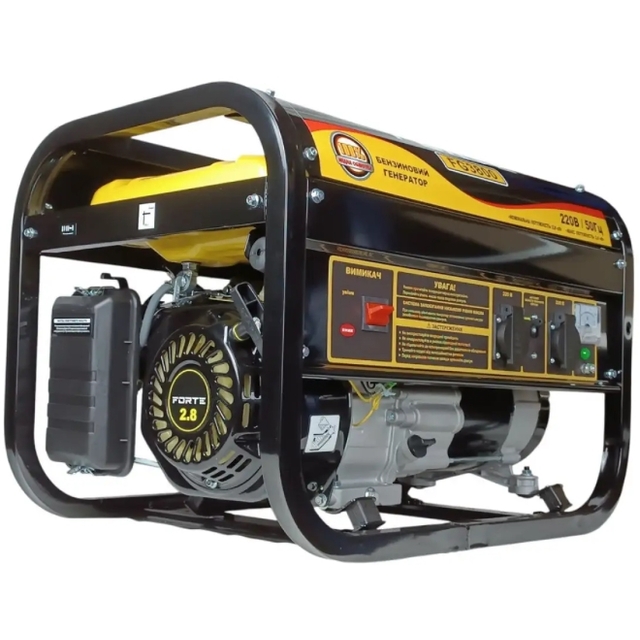 Бензиновий генератор Forte FG3800 PRO (3 кВт, мідна обмотка)