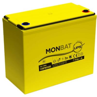 Акумулятор свинцево-кислотний (AGM) Monbat Top Terminal 12UPM5500 AGM 12V 140Ah