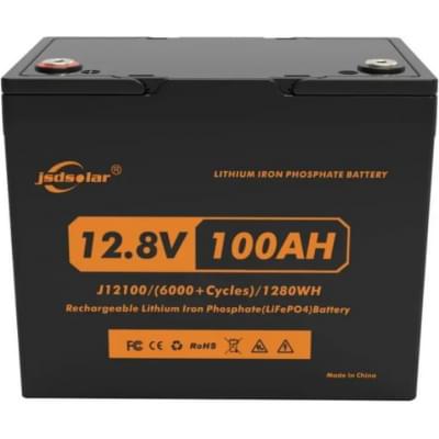 Аккумулятор литий-железо-фосфатный(LiFePo4) JSDS LiFePO4 12100 Bluetooth 12,8V 100Ah, 1,28kWh, BMS50A@4S