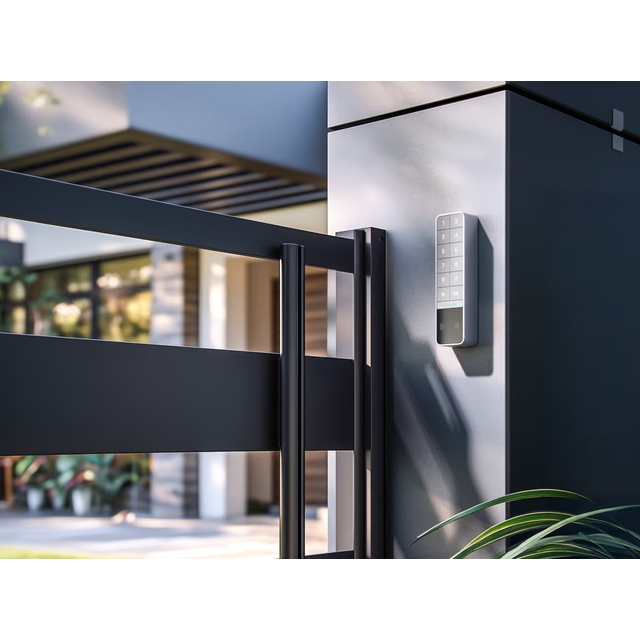 Бездротова зовнішня клавіатура Ajax KeyPad Outdoor Jeweller White (000059123)