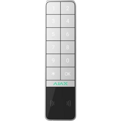 Бездротова зовнішня клавіатура Ajax KeyPad Outdoor Jeweller White (000059123)
