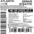 Бойлер накопичувальний електричний Atlantic Steatite Genius VM 100 D400S-3E-C 1800W (EG)