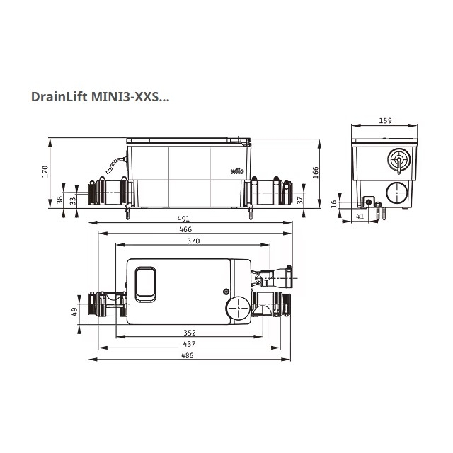 Канализационная установка Wilo DrainLift MINI3-XXS-EF