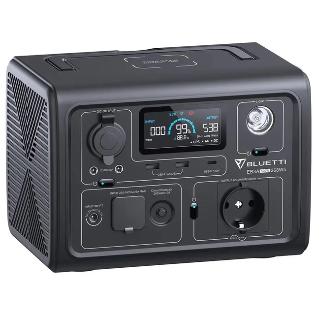 Зарядная станция Bluetti EB3A 600W 268Wh