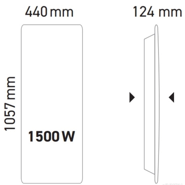 Электрический конвектор Noirot Inova Vertical 1500