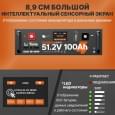 Аккумулятор литий-железо-фосфатный LiTime L 51.2V100Ah -100-COM-16-S3U LiFePO4 51.2V 100Ah Communication