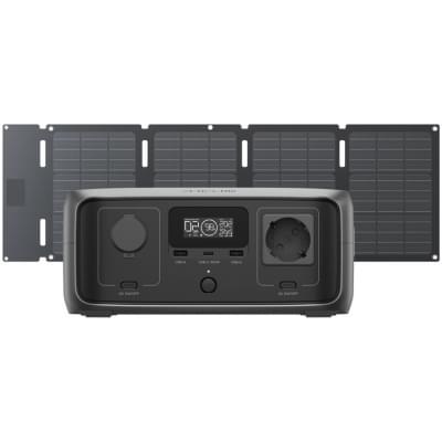 Зарядна станція EcoFlow RIVER 3 UPS 300W 245Wh та сонячна панель 45W (Type-C)