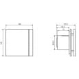 Вытяжной вентилятор настенный Soler&amp;Palau Silent-100 CRZ Matt Design-4C (5210009800)