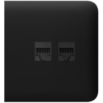 Боковая панель для встроенной интернет-розетки Ajax SideCover (LAN) Black (126212.319.BL)