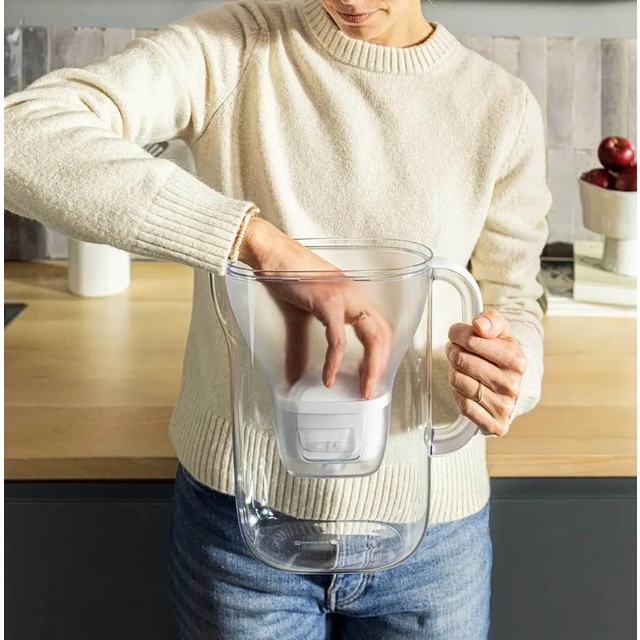 Фільтр-глечик Brita Style Essential XL MXPro 3.6л (2.3л очищеної води) + 3 картриджа сіро-блакитний