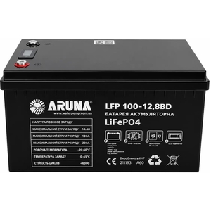 Aruna LFP 100-12,8BD (100Ah, 12,8V, 1280Wh, BMS, LCD)