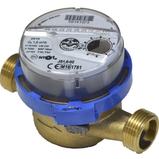 Счетчик для холодной воды Apator Powogaz JS Smart+ 1,6-02 (DN15) с ФМС (в комплекте со штуцерами)