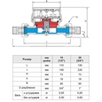 Счетчик для холодной воды Счётчики B Meters 1/2" ХВ GSD8-I R100, L=110 мм (Qn=2.5 м3/ч) Т50