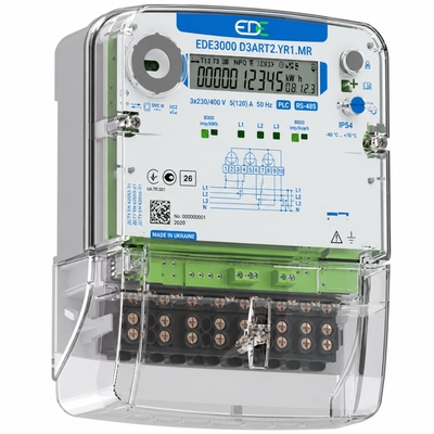 Лічильник електроенергії трифазний багатотарифний EDE EDE3000 D3ART2.R00.МR4