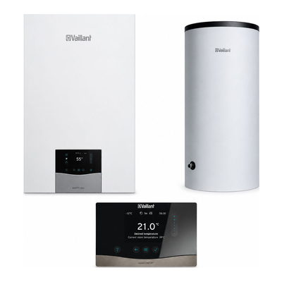 Пакетное предложение двухконтурный одноконтурный котел Vaillant ecoTEC plus VU 25CS/1-5 Ioni (N-INT2) + бойлер + терморегулятор (0010043963 + 0010015951 + 0010045479)