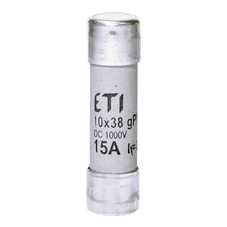 Предохранитель ETI CH10x38 gPV 15A/1000V DC (30kA) (2625080)