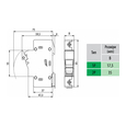 Комплектующие к солнечным панелям Разъединитель ETI EFH 10 DC 1p LED 25A 1000V DC (2540211)