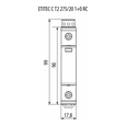 Комплектуючі до сонячних панелей Обмежувач перенапруги ETI ETITEC C T2 275/20 1+0 1p (2440393)
