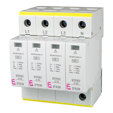 Ограничитель перенапряжения ETI ETITEC C T2 275/20 4+0 4p (2440395)