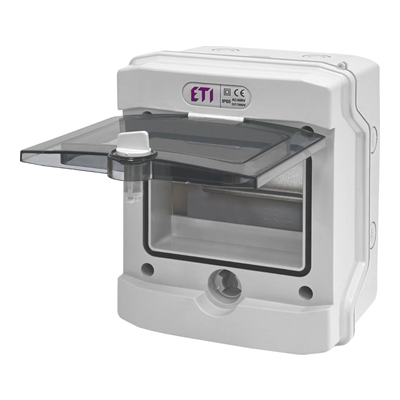 Комплектующие к солнечным панелям Щит пластиковый ETI ECH-6G ЩРН-П-6 мод IP65 прозрачные дверцы (1101176)