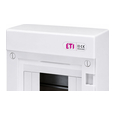 Комплектуючі до сонячних панелей Щит пластиковий ETI ECT8PO ЩРН-П-8 мод IP40 білі дверцята (1101005)