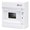 Комплектуючі до сонячних панелей Щит пластиковий EETI CT8PT ЩРН-П-8 мод IP40 прозорі дверцята (1101000)