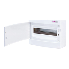 Щит пластиковый ETI ECT12PO ЩРН-П-12 мод IP40 белые дверцы (1101006)