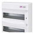 Комплектуючі до сонячних панелей Щит пластиковий ETI ECT24PO ЩРН-П-24 мод IP40 білі дверцята (1101008)
