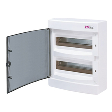 Щит пластиковий ETI ECT24PT ЩРН-П-24 мод IP40 прозорі дверцята (1101003)