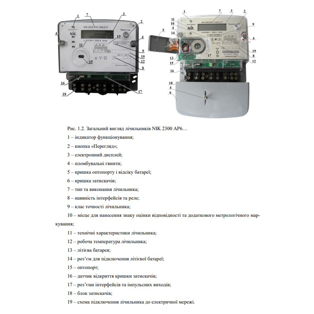 Счетчик электроэнергии трехфазный многотарифный NIK2300 ARP6T.2002.MC.11 5(80)А, 3ф, многотарифный