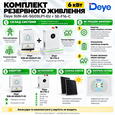 Комплект резервного питания Deye Инвертор 6 kW SUN-6K-SG05LP1-EU + АКБ 16 kWh Deye SE-F16-C